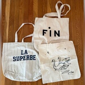 Clare V., Catbird, Sezane tote bag bundle